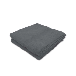 Lot de 2 serviettes de bain 50x100 cm - Serviettes de toilette éponge 600 g/m² 100 % coton, absorbantes, douces et durables
