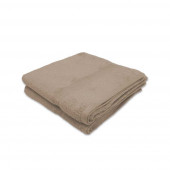 Lot de 2 Serviettes / draps de bain Eponge 600 g/m²  100 % coton Taupe