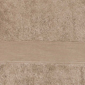 Zoom sur les serviettes 100% coton 50x100 cm 600 grammes Alpes Blanc taupe