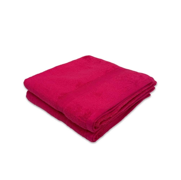 Lot de 2 serviettes de bain 70x140 cm - Draps de bain 100 % coton éponge 600 g/m², ultra-absorbants, doux et durables
