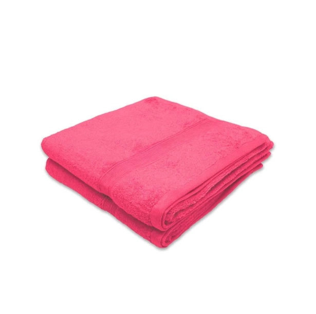 Lot de 2 serviettes de bain 70x140 cm - Draps de bain 100 % coton éponge 600 g/m², ultra-absorbants, doux et durables