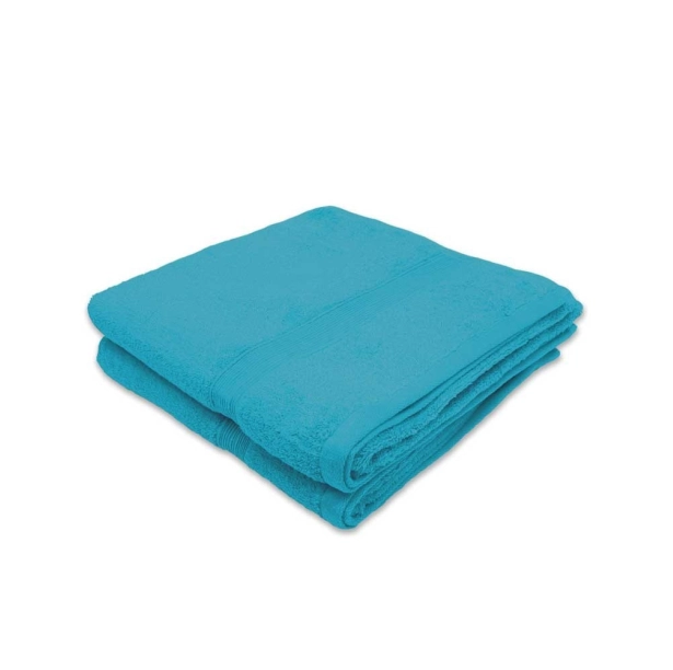 Lot de 2 serviettes de bain 70x140 cm - Draps de bain 100 % coton éponge 600 g/m², ultra-absorbants, doux et durables