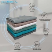 Lot de 2 serviettes de bain 70x140 cm - Draps de bain 100 % coton éponge 600 g/m², ultra-absorbants, doux et durables