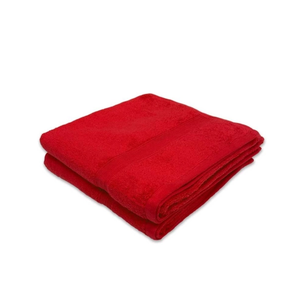 Lot de 2 grands draps de bain 100x150 cm - Éponge 600 g/m² pur coton, ultra-absorbants, doux et durables