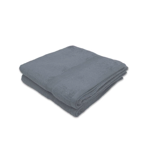 Lot de 2 grands draps de bain 100x150 cm - Éponge 600 g/m² pur coton, ultra-absorbants, doux et durables