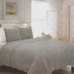 Couvre lit Gris - 2 places