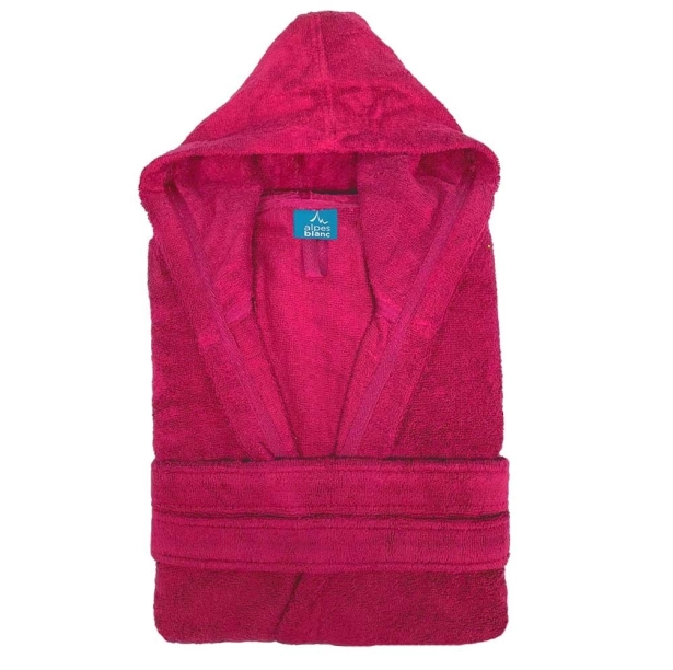 Peignoir de bain avec capuche 450 g/m² – 70% Coton peigné, 30% Bambou – Ultra doux, confortable et absorbant – hypoallergénique