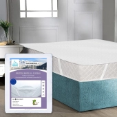 Protège-Matelas Imperméable en Bouclette Coton – Alèse Plateau Respirante, Douce et Résistante pour Protection Literie Durable