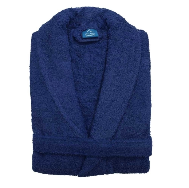 Peignoir de bain à col Châle – Mixte – 100% coton 450 g/m² – Doux et absorbant – Style classique et intemporel – Séchage rapide
