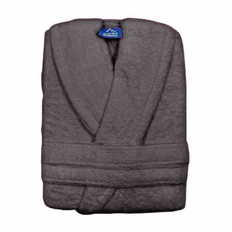 Peignoir De Bain Col Châle - 70% Coton 30% Bambou 450g/m² - Hypoallergénique - Tailles S à XXL
