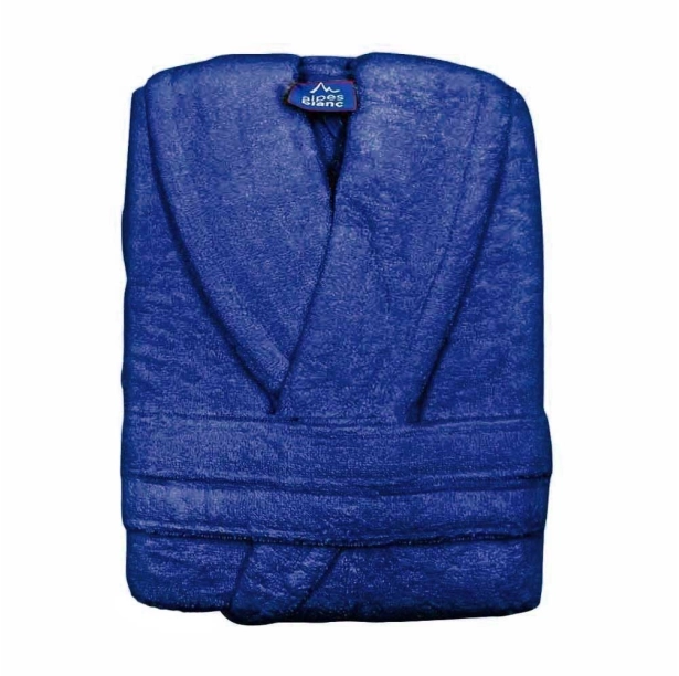 Peignoir de bain à col châle 70% coton et 30% bambou 450 g/m² - Doux et ultra-absorbant – hypoallergénique – Coupe mixte