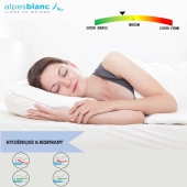 Oreiller naturel 20 % duvet / 80 % plumettes - Fabrication française, soutien mi-ferme, accueil moelleux, gonflant et léger