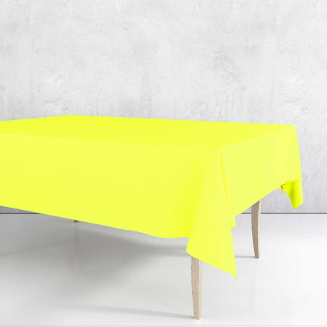 Nappe unie 150x240 cm jaune