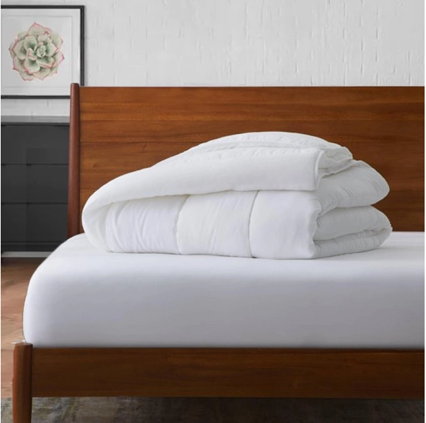Couette été Éco légère 200 g/m² Fabriquée en France - Enveloppe 100% coton bio - Respirante, fine et durable