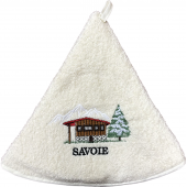 torchons ronds coton beige chalet