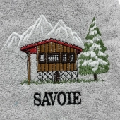 Essuie-main rond motifs Montagne