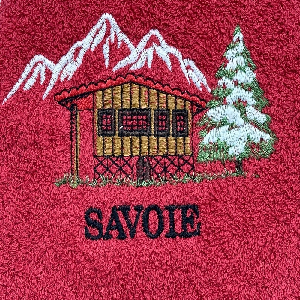 Essuie-main rond motifs Montagne
