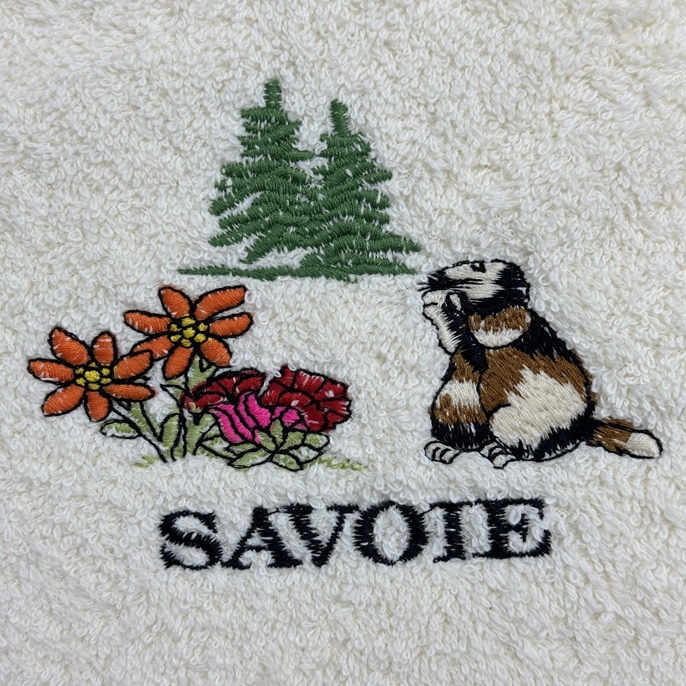 Essuie-main rond motifs Montagne