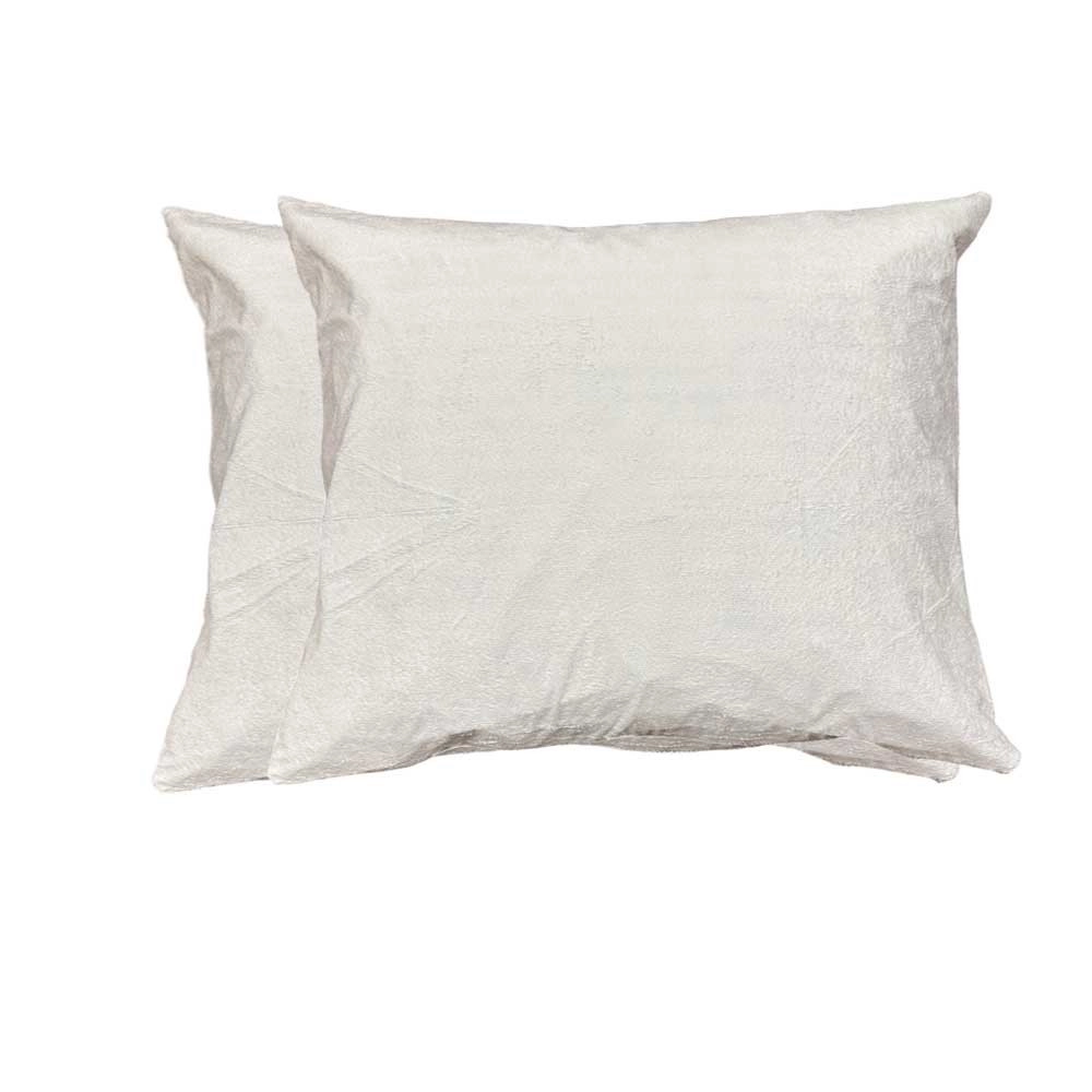 Lot de 2 sous-taies oreillers 100% Coton imperméables - Fermeture Éclair - Lavage à 40°