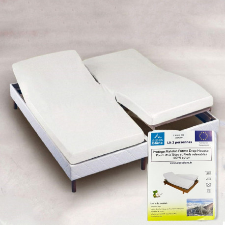 Protège matelas TPR 200 grammes 100% coton