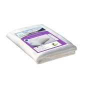 Lot de 2 sous-taies oreillers 100% Coton imperméables - Fermeture Éclair - Lavage à 40°