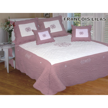 Couvre Lit François Lilas 180 x 240 cm.