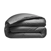 Housse de couette 280x240 + 2 taies 65x65 cm – 100% Percale – Tissage serré 80 fils - Finition rabat – Traitement Easy Care