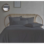Housse de couette 280x240 + 2 taies 65x65 cm – 100% Percale – Tissage serré 80 fils - Finition rabat – Traitement Easy Care