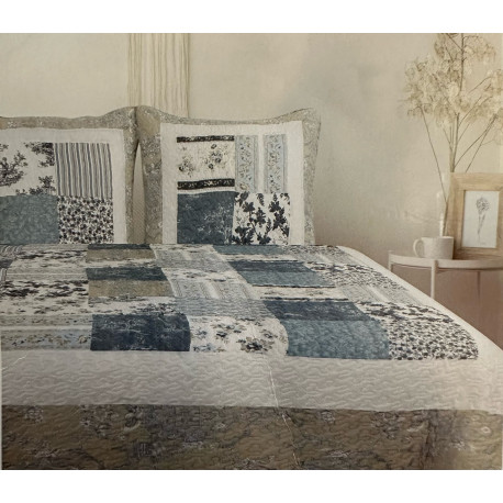 Couvre lit Matin Bleu 230x250 cm.