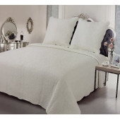 Couvre lit Plaisance Ivoire