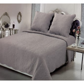 Couvre lit Plaisance Lin Clair