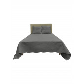 Couvre lit Plaisance 100 % coton gris