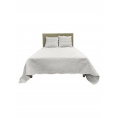 Couvre lit Plaisance 100 % coton ivoire