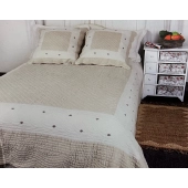 Couvre lit Peaceland Abeilles + taie(s) pur coton