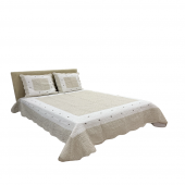 couvre lit boutis jeté de canapé 100 % coton abeille