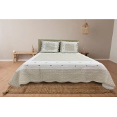 Couvre lit Peaceland Abeilles + taie(s) pur coton