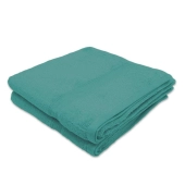 Lot de 5 serviettes éponge 600 g/m² vert sauge - 100% coton, ultra absorbantes, douceur premium et tenue des couleurs