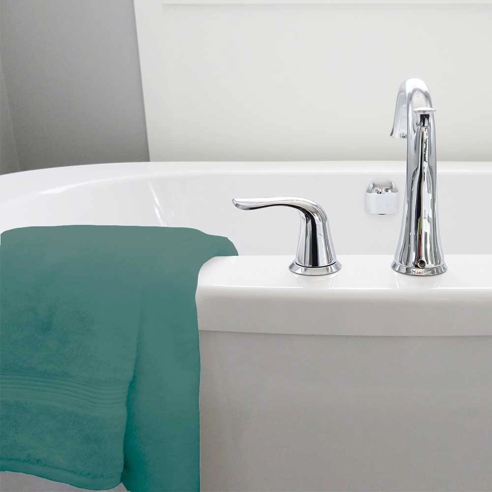 Lot de 5 serviettes éponge 600 g/m² vert sauge - 100% coton, ultra absorbantes, douceur premium et tenue des couleurs