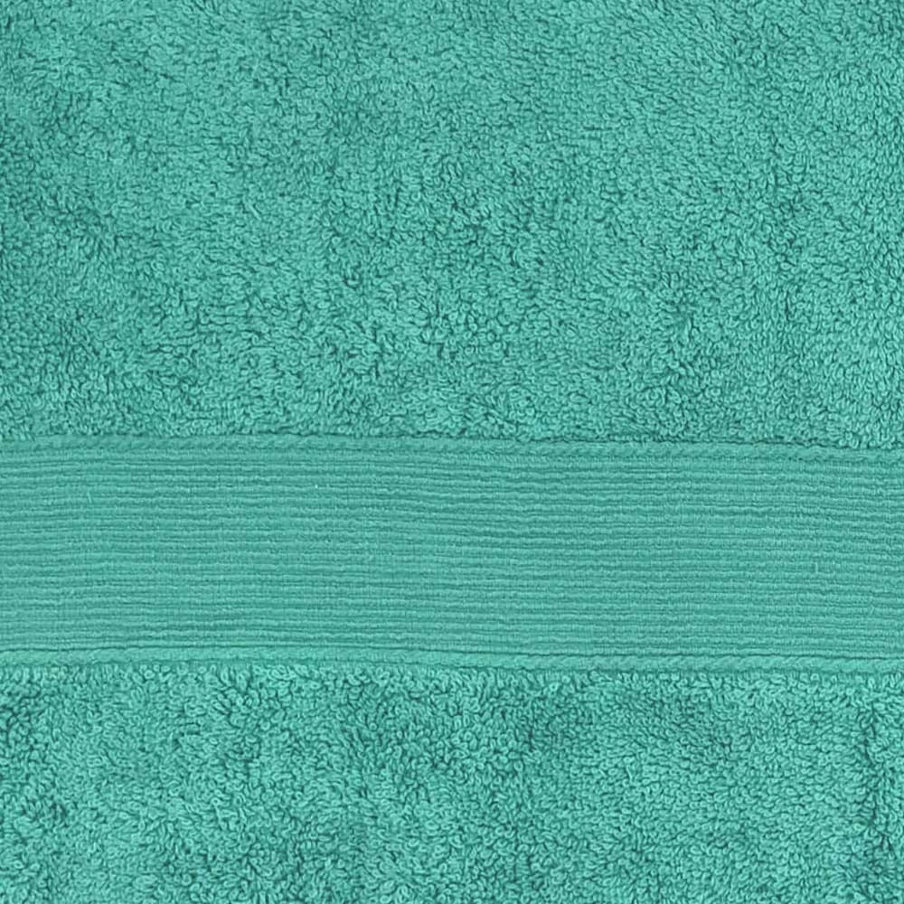 Lot de 5 serviettes éponge 600 g/m² vert sauge - 100% coton, ultra absorbantes, douceur premium et tenue des couleurs
