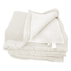 Couverture 100% laine écru