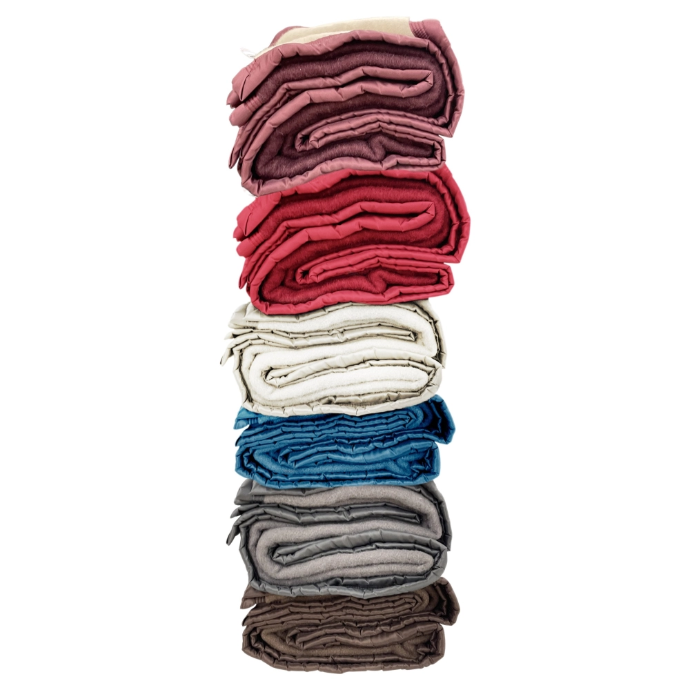 Couverture 100% Pure Laine Naturelle – Chaude, Douce et Respirante - Idéale pour l’Hiver, Fabrication Française