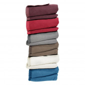 Couverture en laine Woolmark  finition ruban de satin