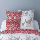 zoom taies d'oreiller Housse de couette 100% flanelle OLAF 2 places