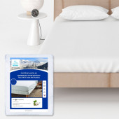 Image avec encarts Protège matelas Ultra Respirant Imperméable et Anti-acariens