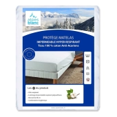 Protège matelas imperméable ultra respirant - Alèse anti-acariens, bonnet 30 cm, confortable et hygiénique, Oeko-Tex
