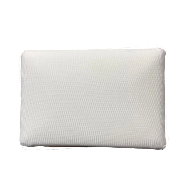 Oreiller visco fraicheur mémoire de forme 40x60 cm souple fond blanc