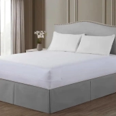 Housse intégrale Matelas - Anti-bactérienne et Anti-acariens - 100% pur coton - Fermeture zippée - Bonnet 30cm