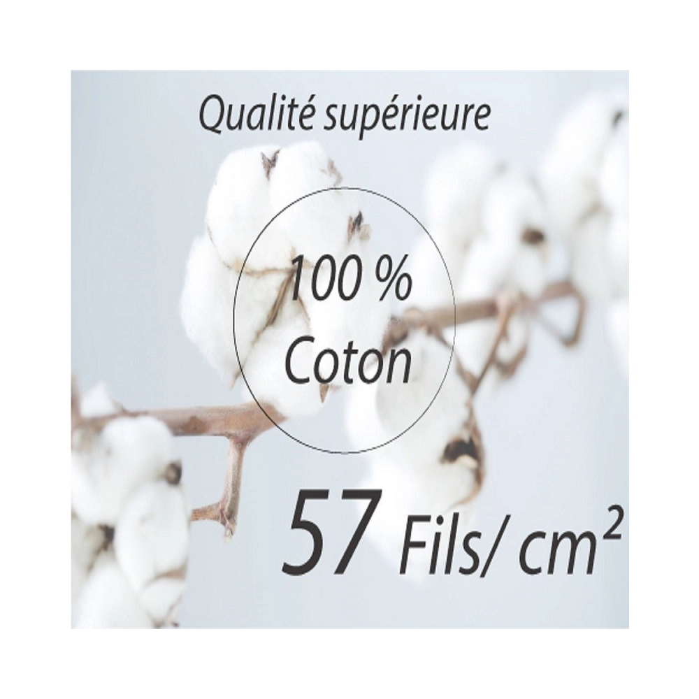 Housse de couette Cerf 240x260 cm + 2 taies pur coton