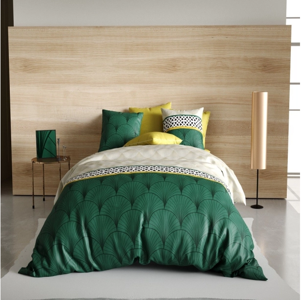 Housse de couette HOPE avec deux taies d'oreillers pur coton