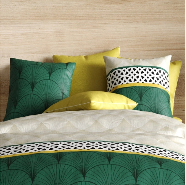 Housse de couette HOPE avec deux taies d'oreillers pur coton